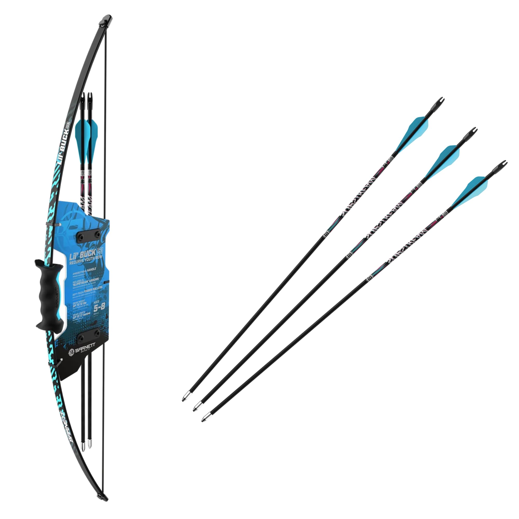 Amazon.com : Barnett Lil' Buck Recurve Youth Bow Bundle with 3